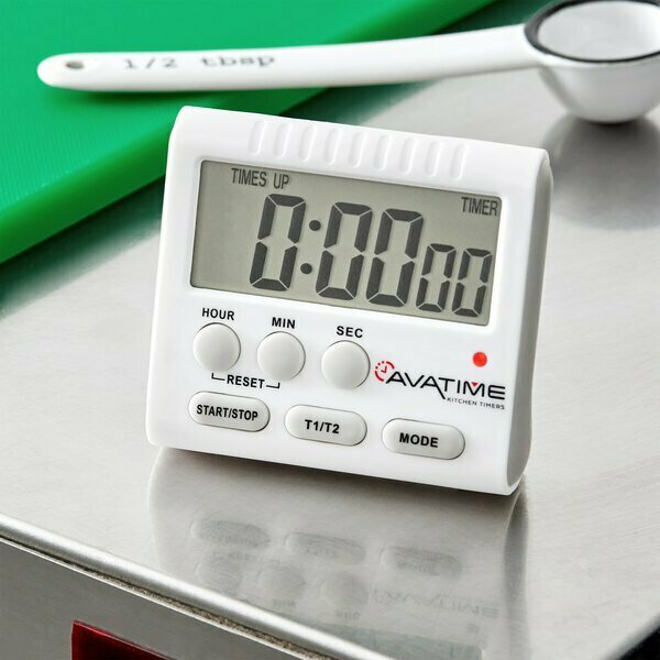 Avatime Digital Dual Event 24 Hour Kitchen Timer with Clock 9142DT24H